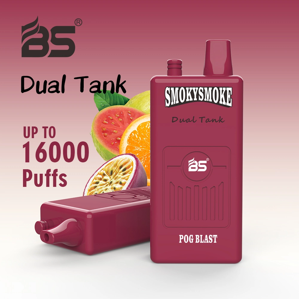 BS Smokysmoke Dual Tank 16000 Puffs 36ml líquidos e-CIGS descartáveis Vape Long último Pod para fumantes