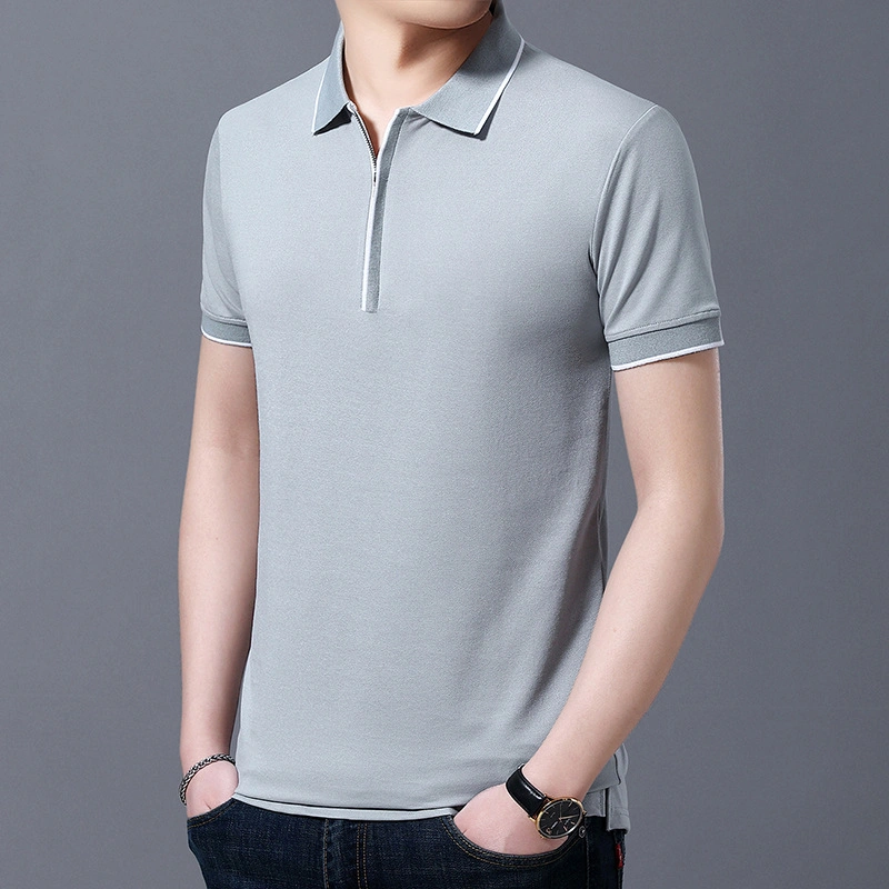 Factory Price Wholesale/Supplier 100% Organic Cotton Printing Raglan Sleeve Short Sleeve Double Polo Shirts Business Polo Shirt