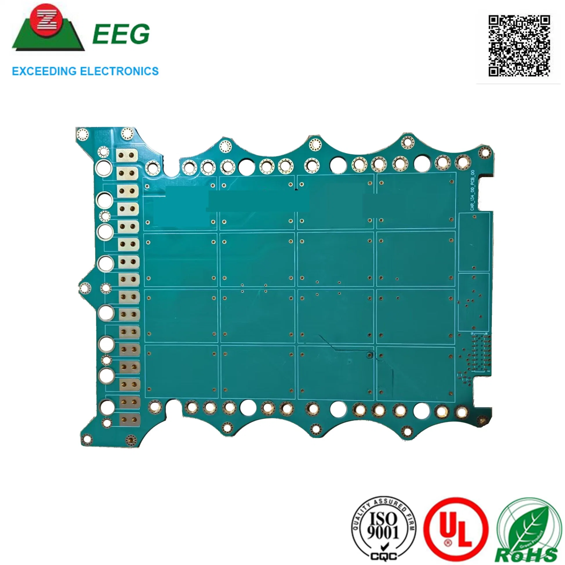 Carte de circuit imprimé haute qualité personnalisée, carte rigide avec ISO9001