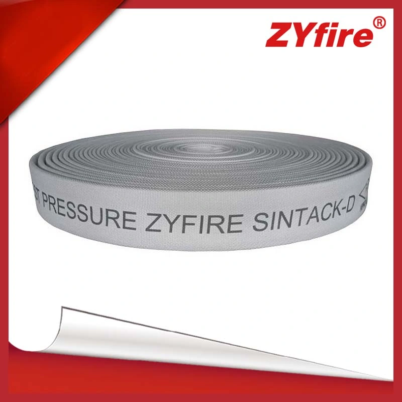 Zyfire Single Doble Chaqueta lienzo recubierto TPU / revestimiento de caucho EPDM 2pulgada manguera contra incendios