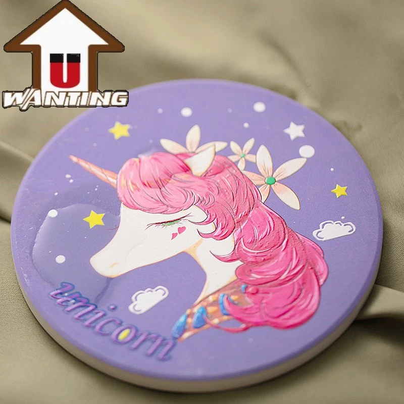 Animal Shape Unicorn Cup Mat Resin Product for Restaurant Home Bar Decor