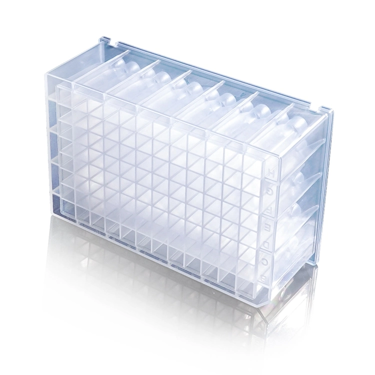 Lab Supplies 2.0ml Clear Transparent 96 Square-Well Deep Well Plates for Kf