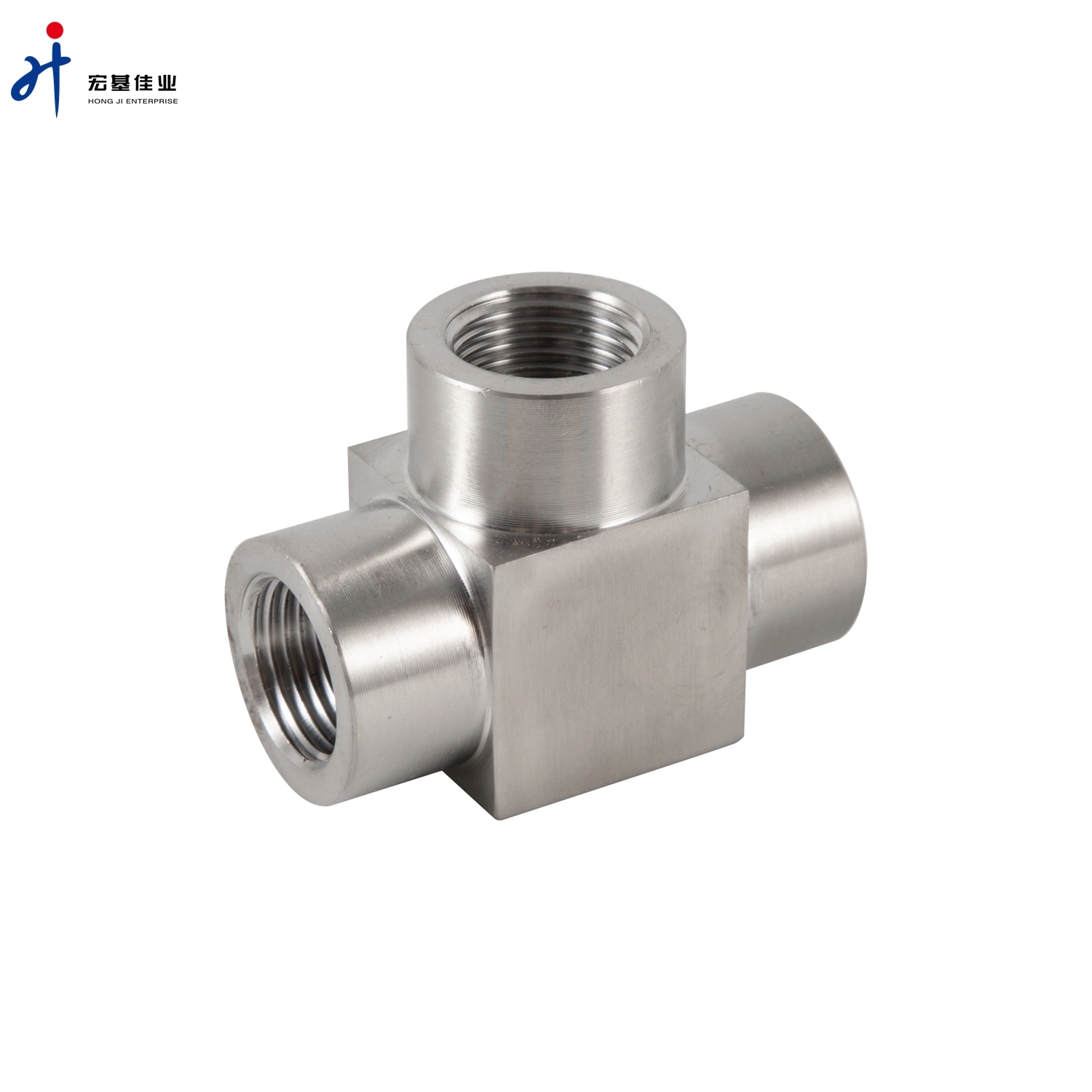 Hongji Valve SS304 316L Tee-Thread Type Hydraulic Fitting