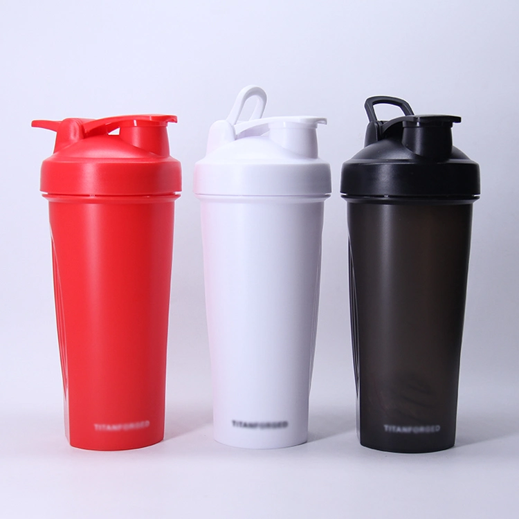 Wholesale/Supplier High quality/High cost performance  600ml Food Grade Custom Logo Joyshakers Cup Plastic Black Sports Gym Filter Protein Shaker Bottle