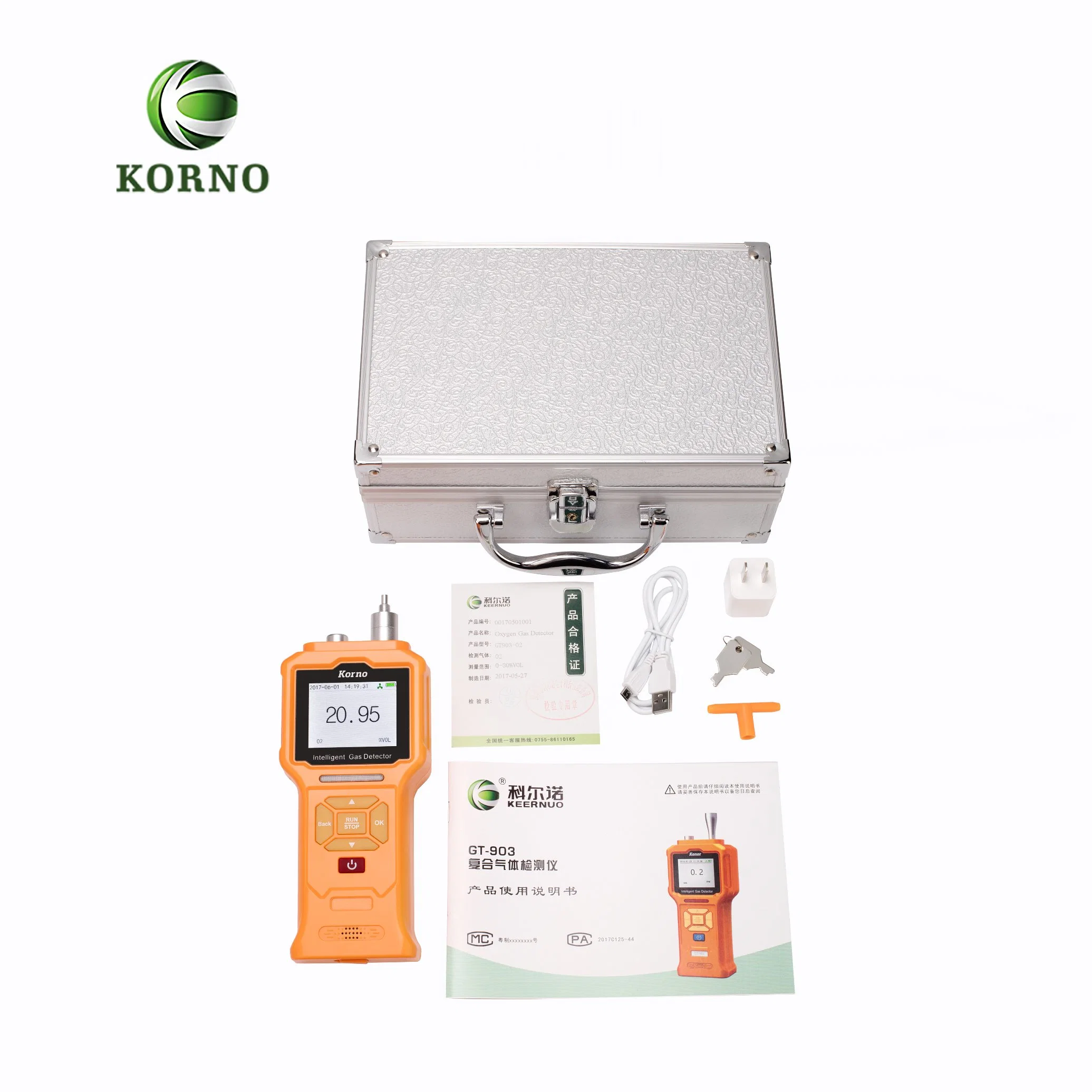 Lithium Battery Portable Multi Gas Detector (CO&O2&EX&H2S)