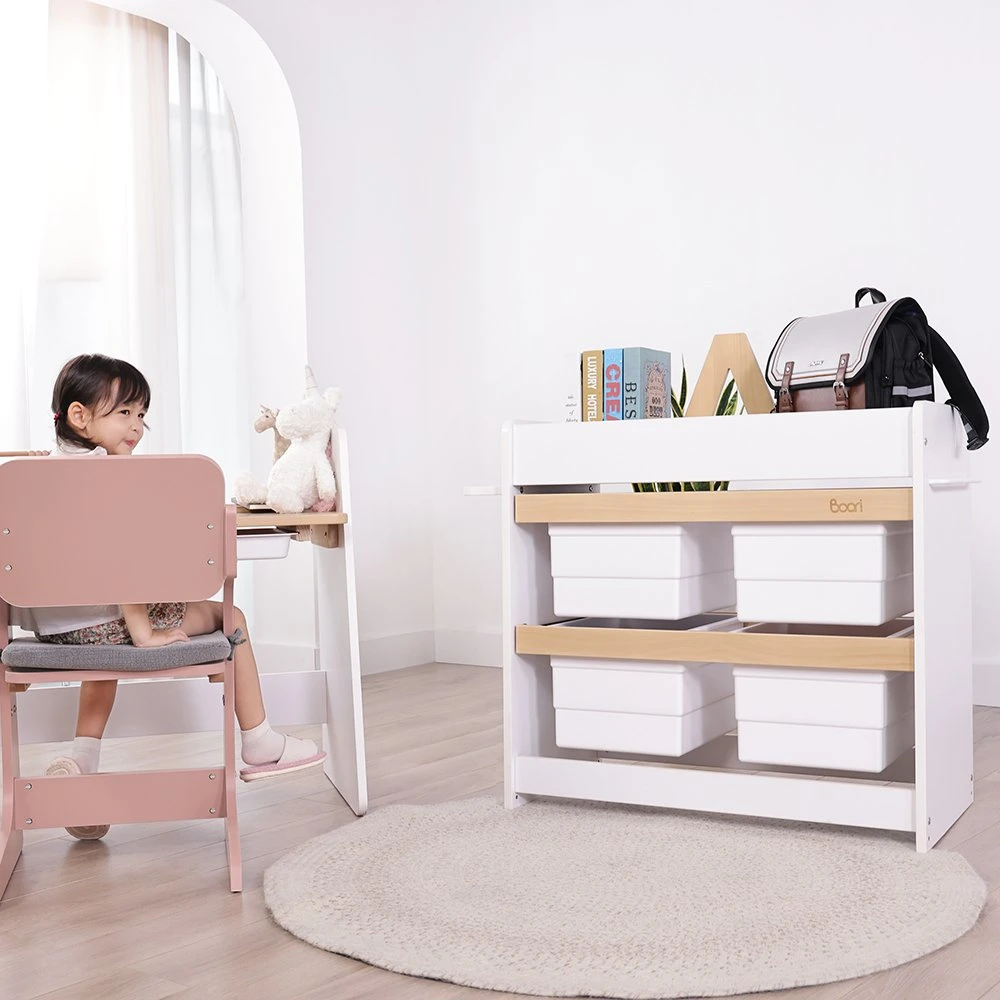 Boori Diaper Changing Table à langer en bois avec tiroirs