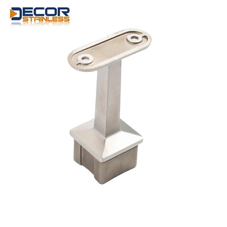 Stainless Steel Square Post Toprail Support 90 Degree Round Railing Bracket