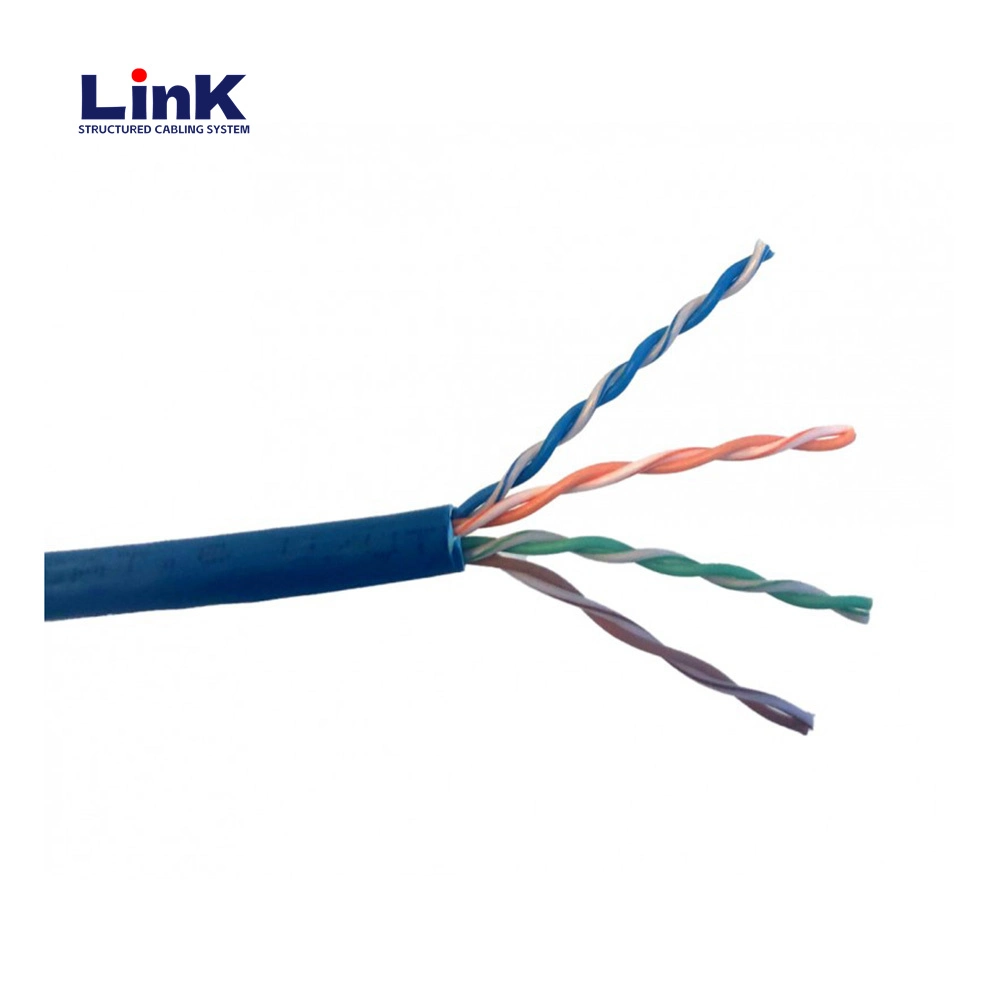 Rendimiento de alta calidad/alto costo y precio de fábrica AMP UTP Cable LAN cable Cat 6 4 pares de 305m/Rollo de cable de red