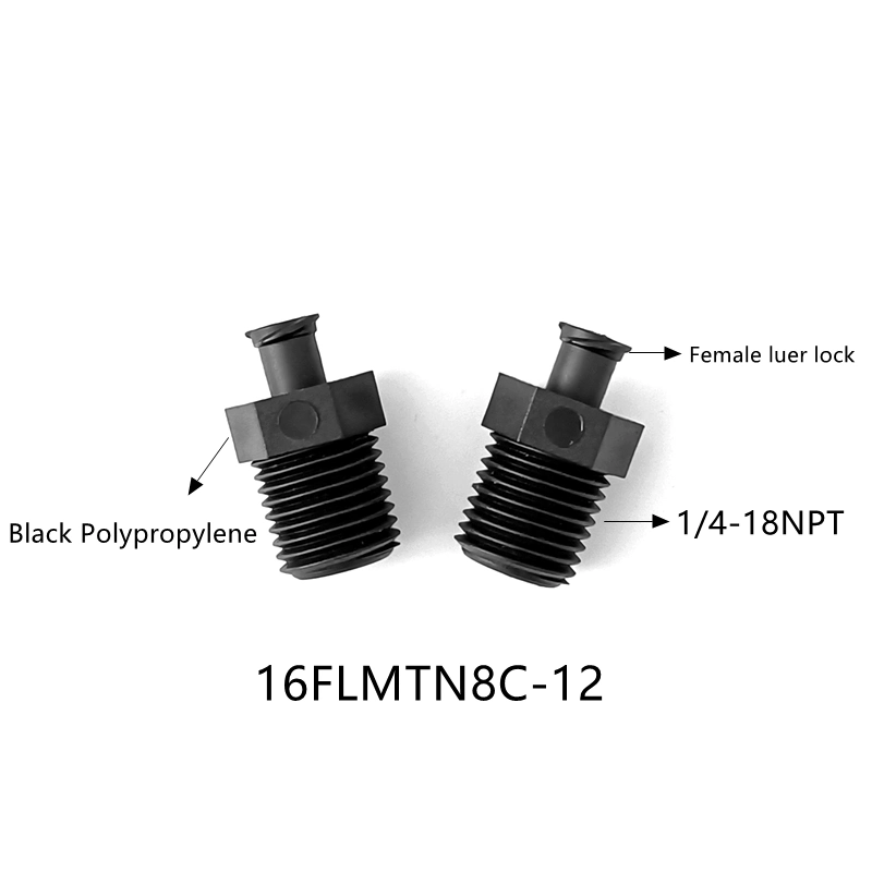 Natural PC 10-32unf Male Luer Connector Plastic Male Threaded Luer Lock Fitting