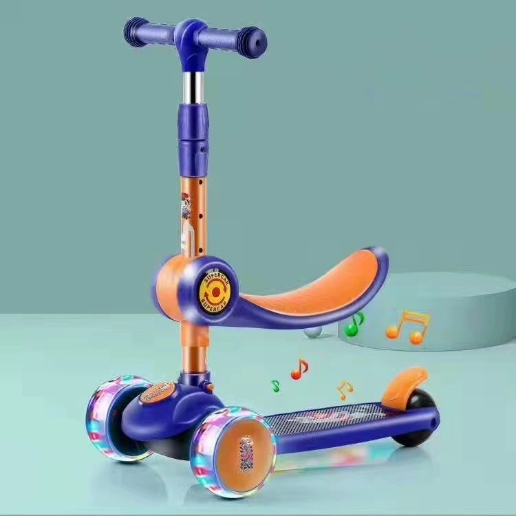 Brinquedos para crianças de bicicleta de 3 rodas PU para bebé no exterior Scooter para crianças - mais barata para venda