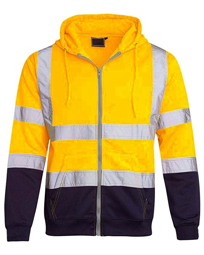 Wholesale Hoodie Workwear 3in1 Jacket Tape Fleece-Lined Jacket Reflective Safety Clothing Work Clothes