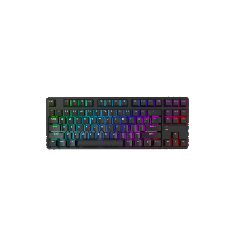 YT-186 Tastatur Bluetooth Red Switch Custom KeyCap Mini USB kabelgebunden Gaming Fashion RGB Hintergrundbeleuchtung Optische mechanische Tastatur