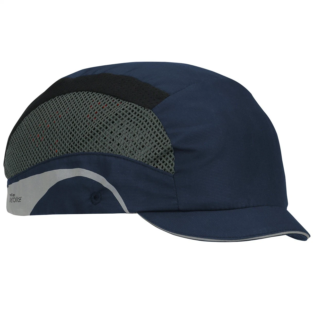 Professional Capacete Industrial Material ABS Oficina Chapéus de Beisebol Azul Escuro Trabalho Tampas de Solavanco