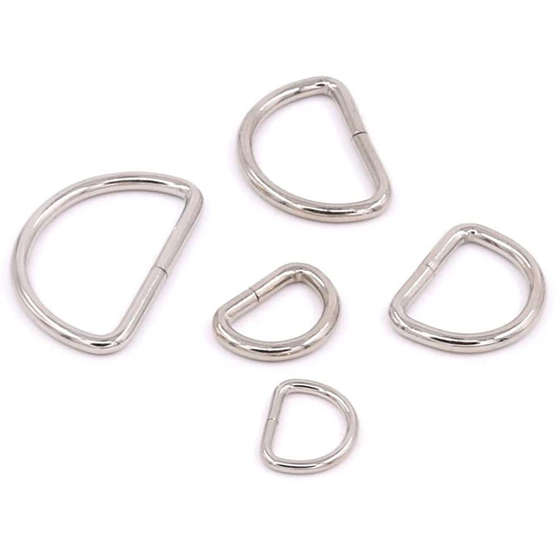 La máxima calidad D-Ring diversos tamaños de hebilla Metal D Anillo para accesorios de hardware de la bolsa