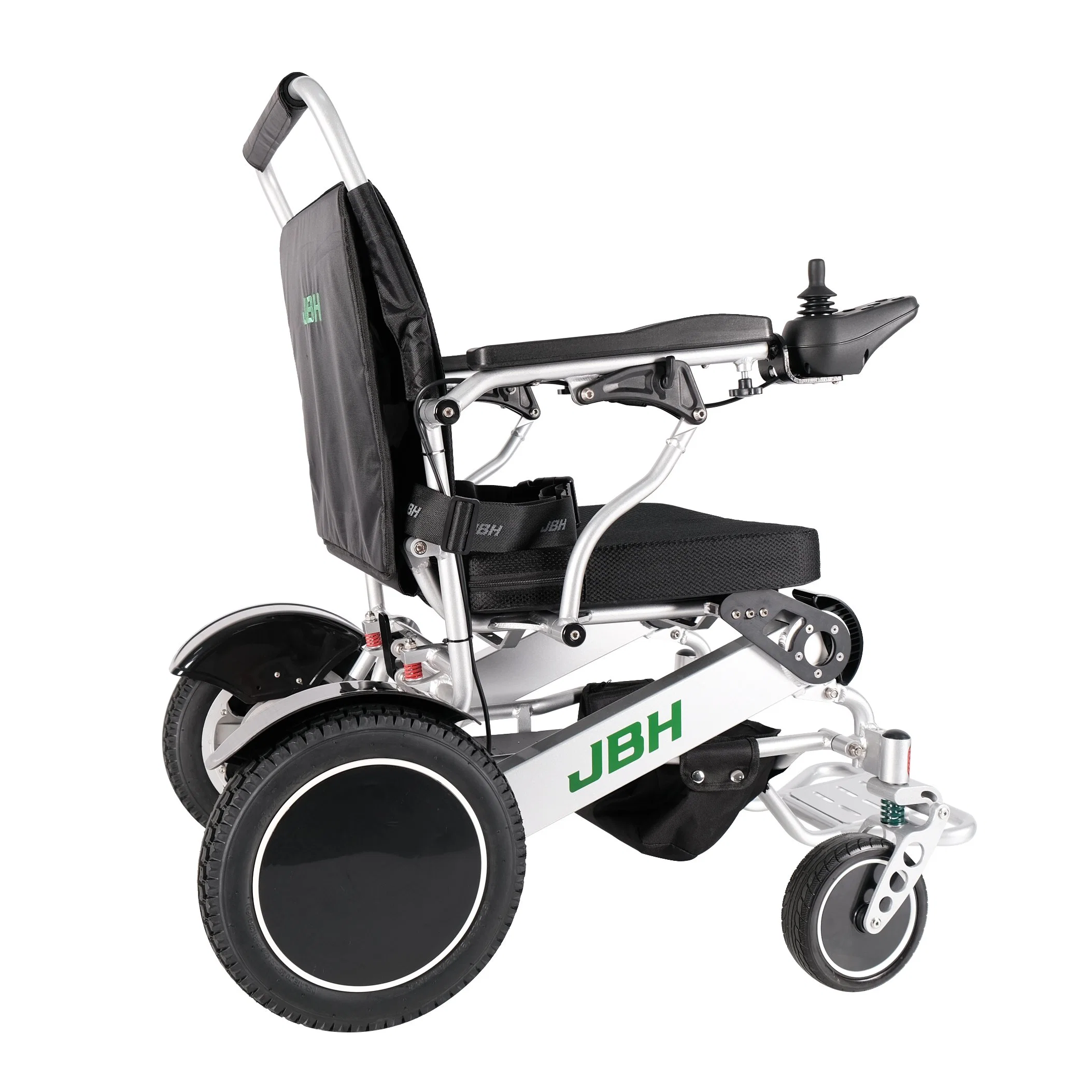 Foldable Electric Wheelchair Aluminum Lightweight Power Wheelchair with Lithium Battery