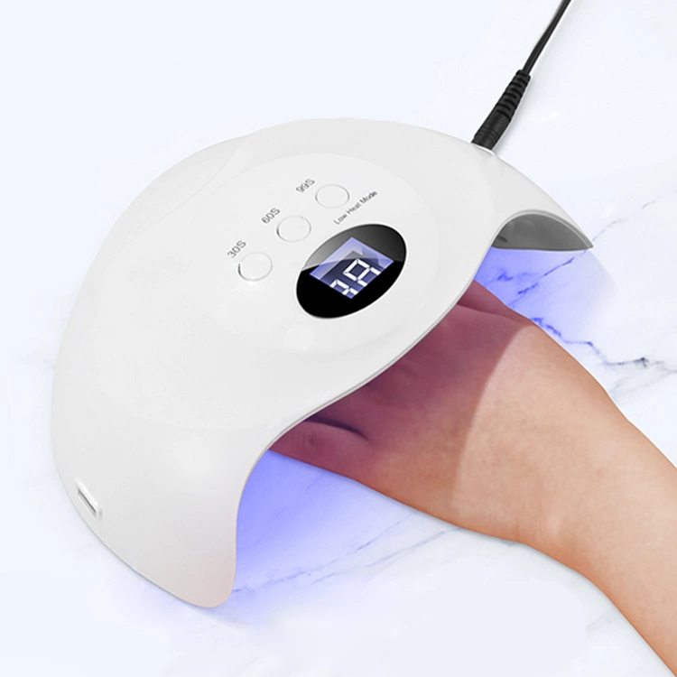 شاشة عرض رقمية كبيرة LED Nail Lamp UV Gel البولندية مجفف بقوة 48 واط لتجميل الصالون