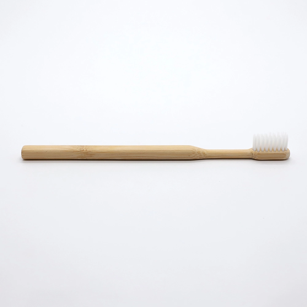 Vente en gros Bamboo Wood Soft Bristle brosse à dents Hôtels Daily Department Contient une brosse à dents de voyage en bambou anthracite