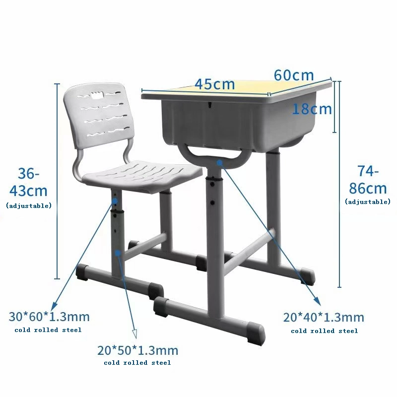 Adjustable Educational Training Table and Chair School Student Classroom Desk and Chair (DC0003)