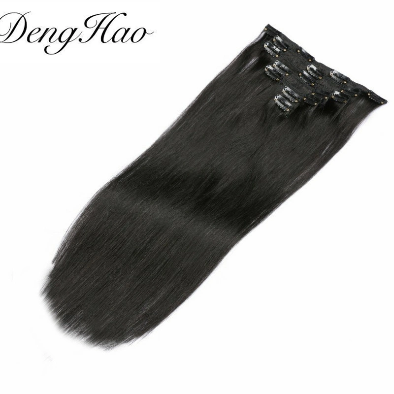 Thick Invisible Remy Clip in Hair Extension 100% Human Hair