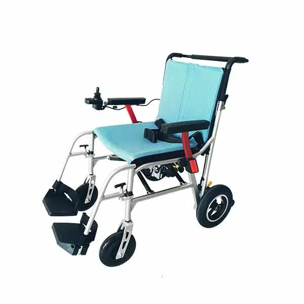 Foldable Super Light Electric Power Assist Wheelchair Handicapped Power Wheelchair Lightweight