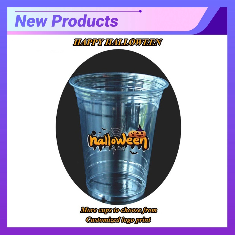 12oz Logo Printed Crystal Hard Plastic Cups for Halloween Party