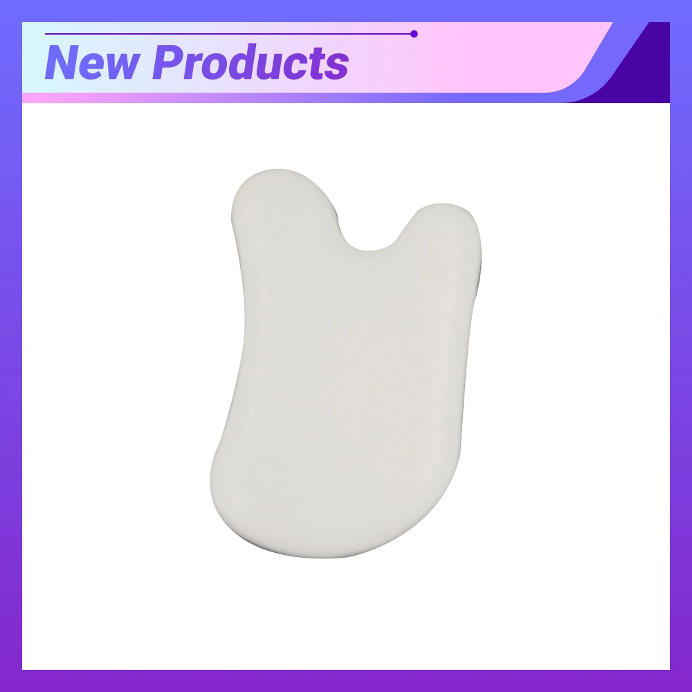 New Products White Ceramic Gua Sha Board Massage Skincare Plate Tool