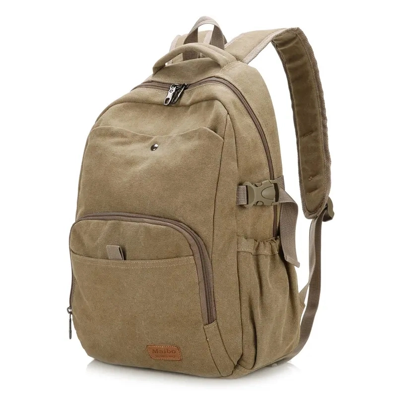 Casual Canvas Backpack Fashion Unisex School Backpacks Business Laptop Bag Large Capacity Travel Bags Male Bag