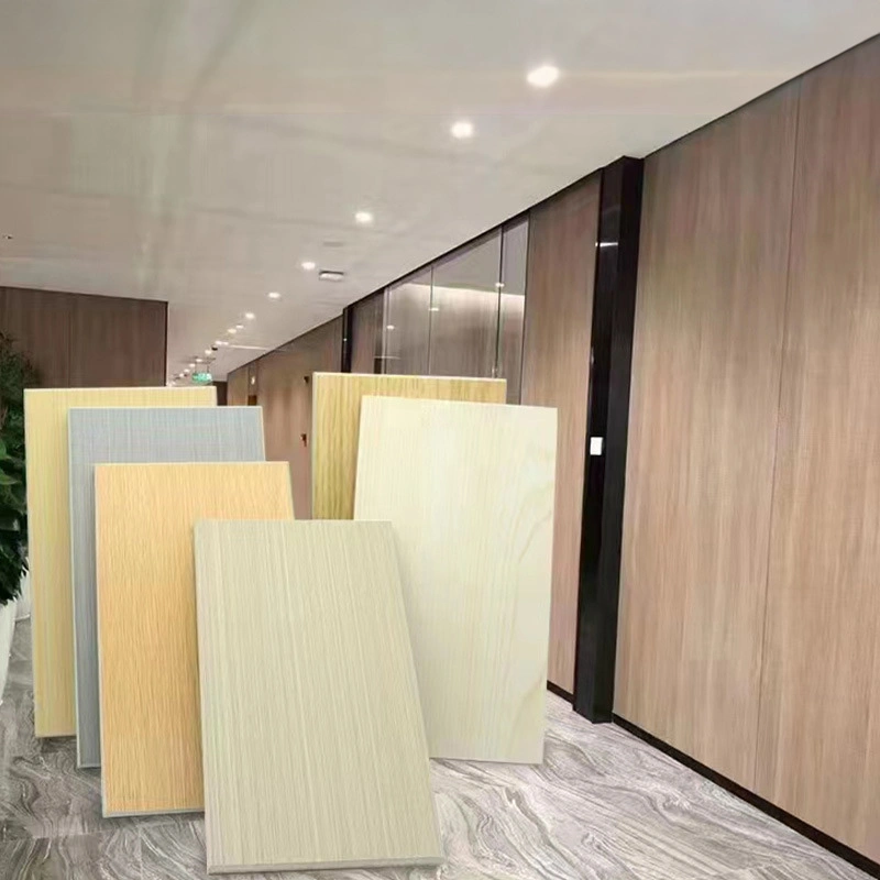 Bamboo Fiber Decorative WPC Wall Panel Indoor Laminated Interior PVC Wall Panel Sheet