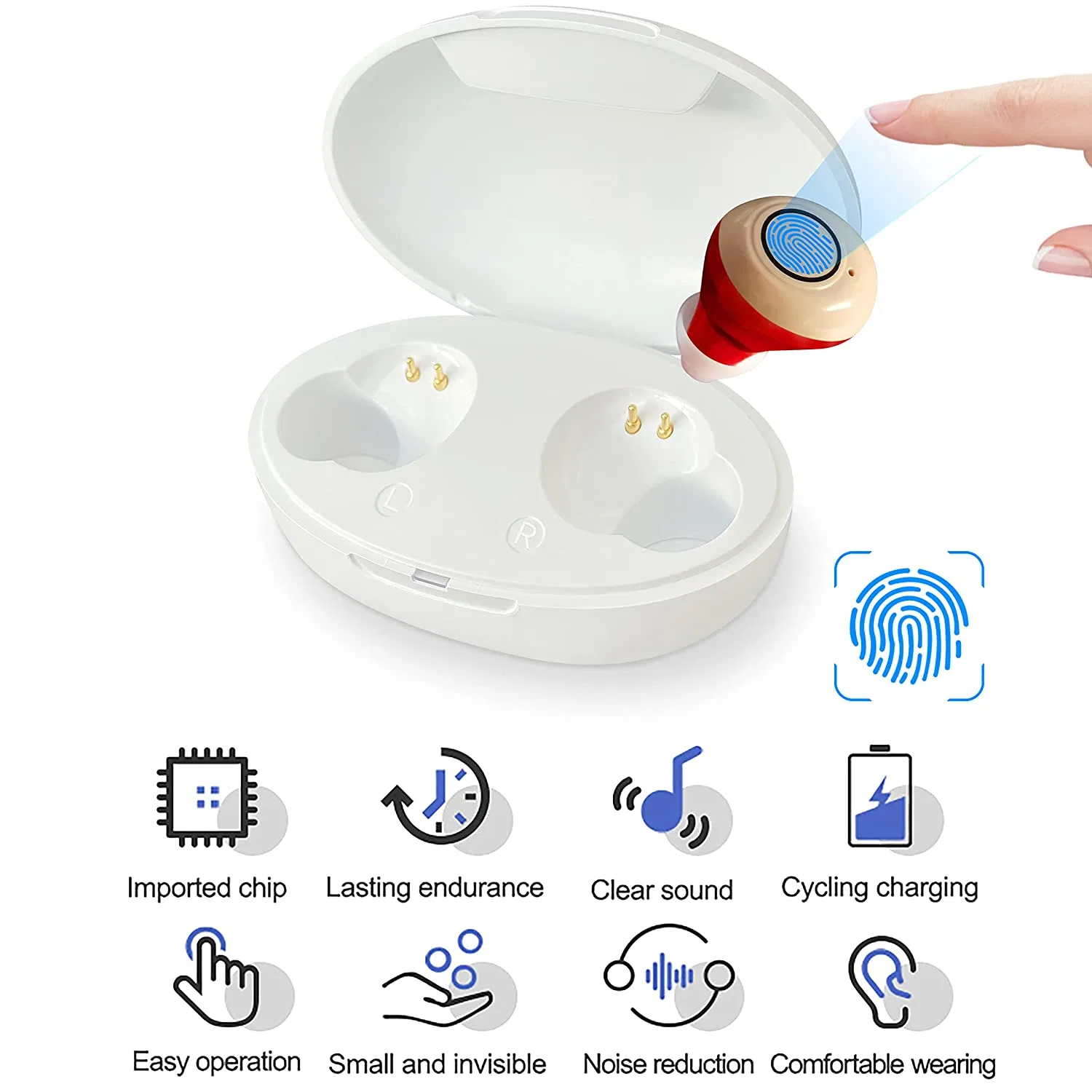 440lbs Cic R 120h Emplifier Sound Amplifie Hearing Aid Oticon