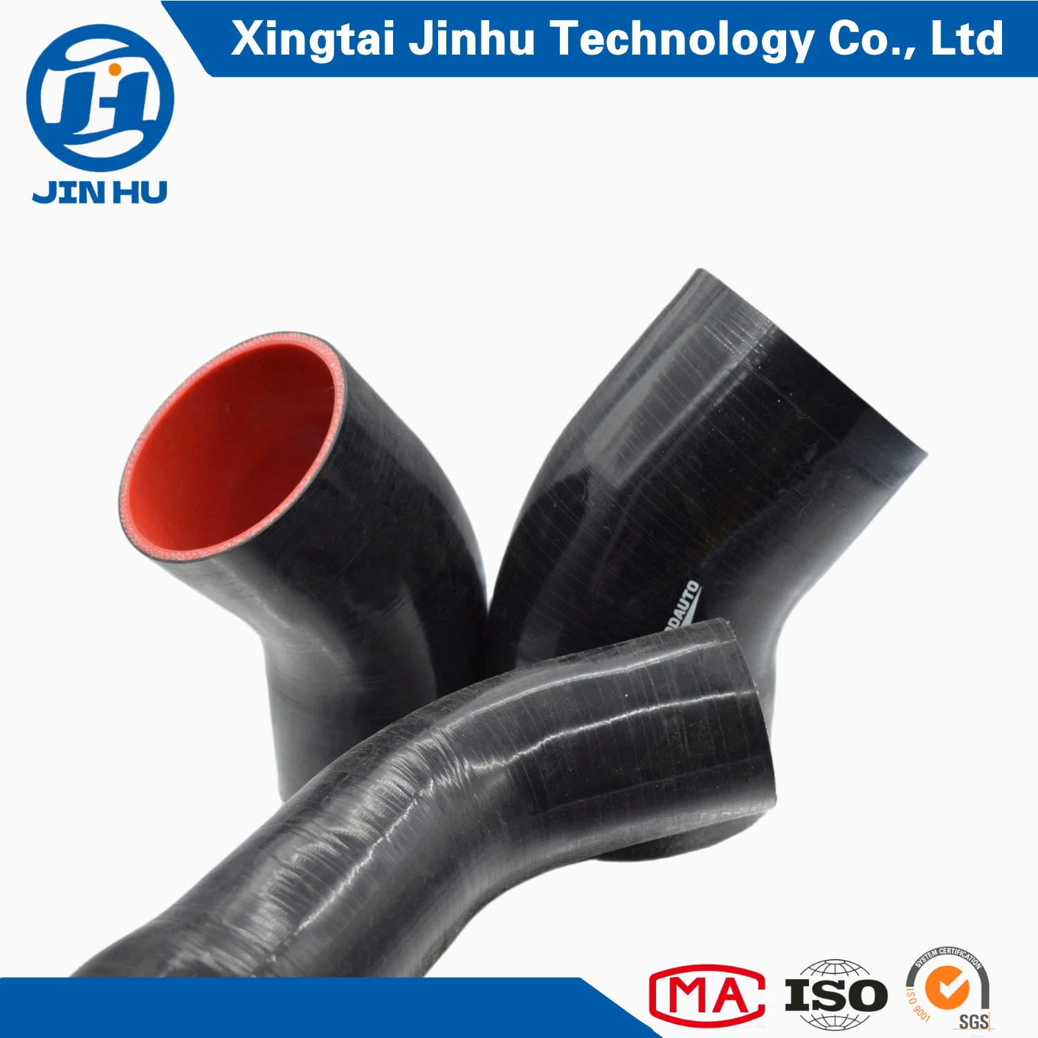 Jinhu Radiator 45 Degree Elbow Silicone Reducer 3 Inch Rubber Hose (OEM)