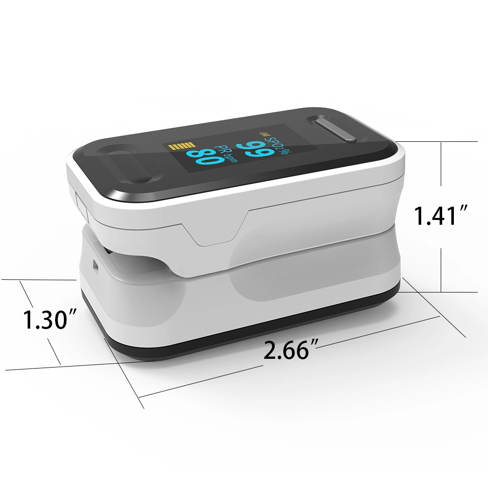 Portable Monitor Fingertip Oximete Blood Oxygen Saturation Monitor Electric Meter Pulse Oximete