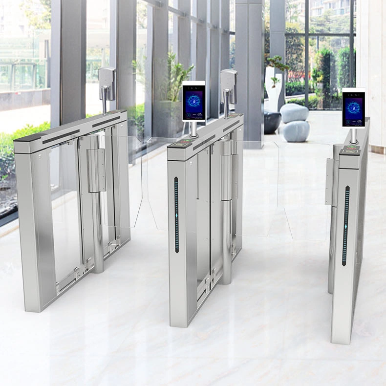 Swing Barrier Access Control Counter Turnstile High Security Speed Gate with RFID Card System