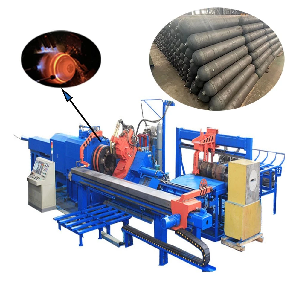 CNG Production Line Tube Closing Machine Template Type Hot Spinning Machine