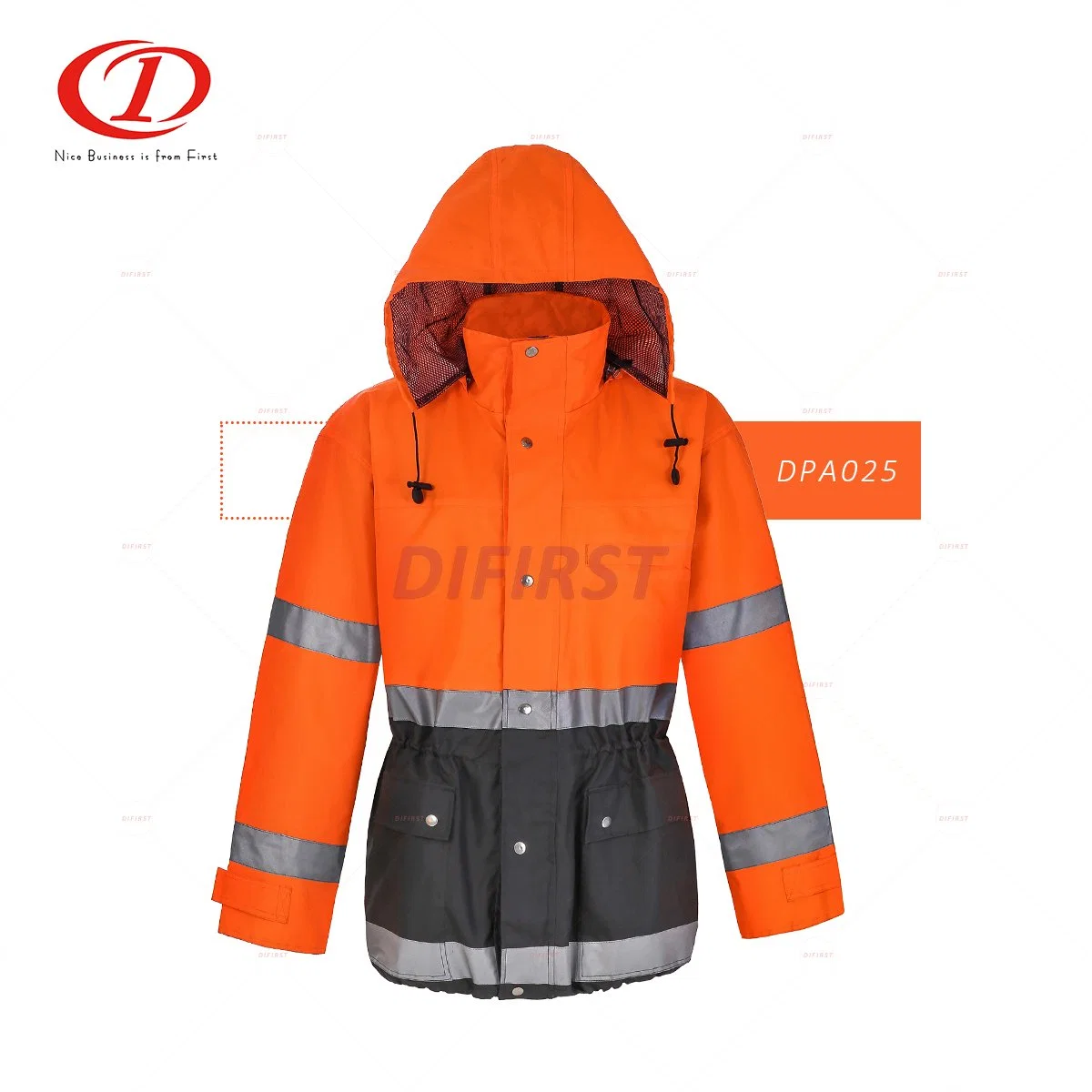 ألوان الشتاء متنوعة السلامة Coat (Parka) مع Cap Dp025