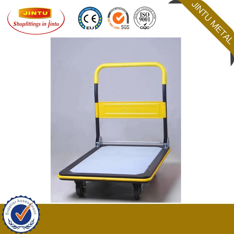 Foldable Platform Trolley Medical Hand Carts Plastic Trolley