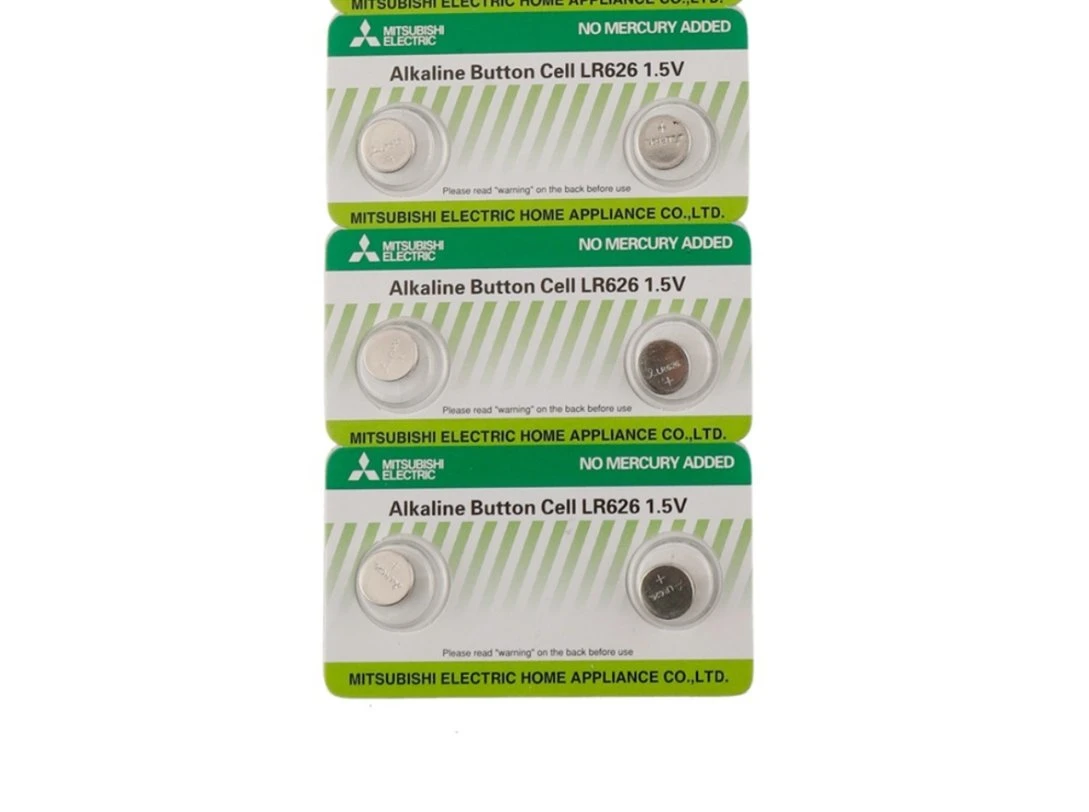 Mitsubishi Lr626 Alkaline 1.5V Button Cell Dry Battery AG4 Watch Reloj Pilas