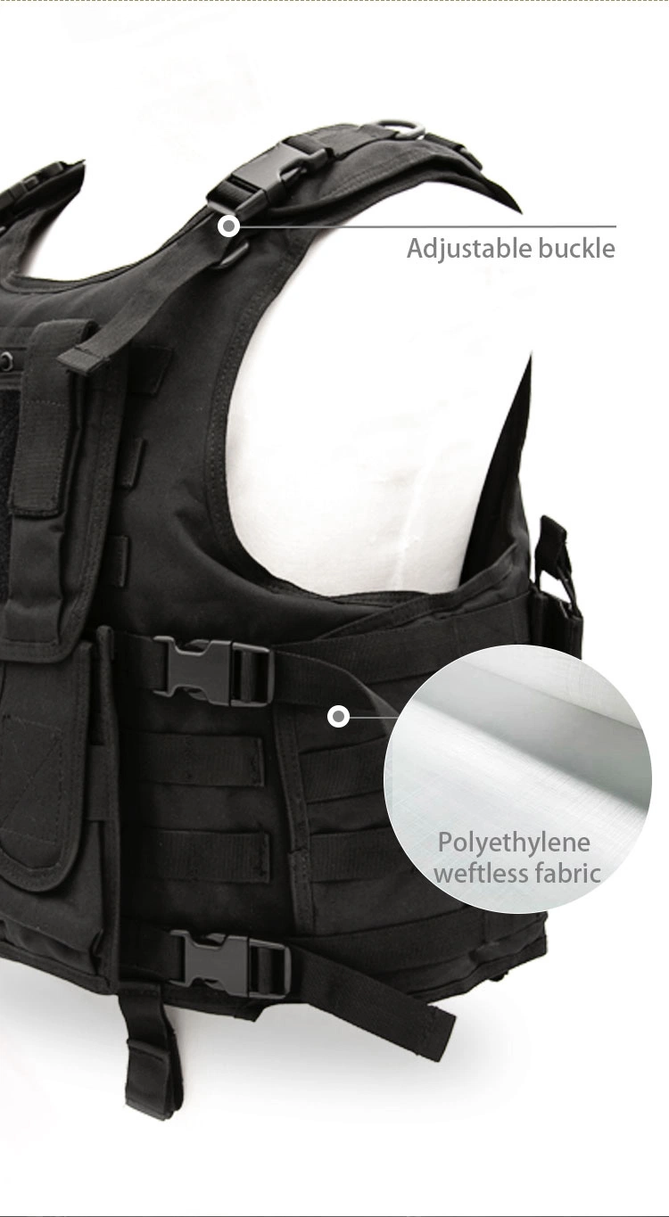 Inj III IV Niveau Body Armor de la Police militaire de l'aramide/PE gilet pare-balles Tactique de Combat avec plaque de support de disque