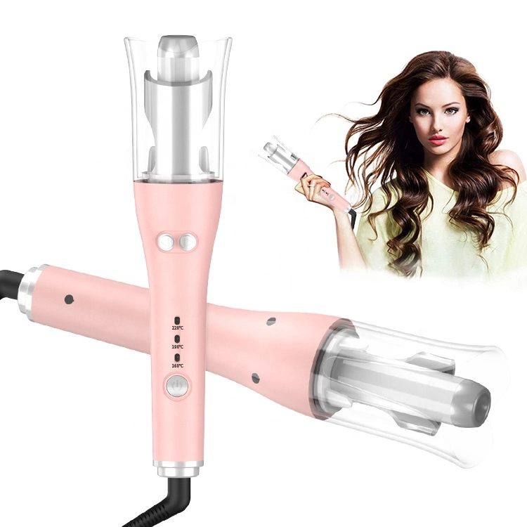 Profesional Magic Cuidado de pelo giratorio herramienta de estilismo Curling Iron Ceramic Rizador eléctrico de pelo