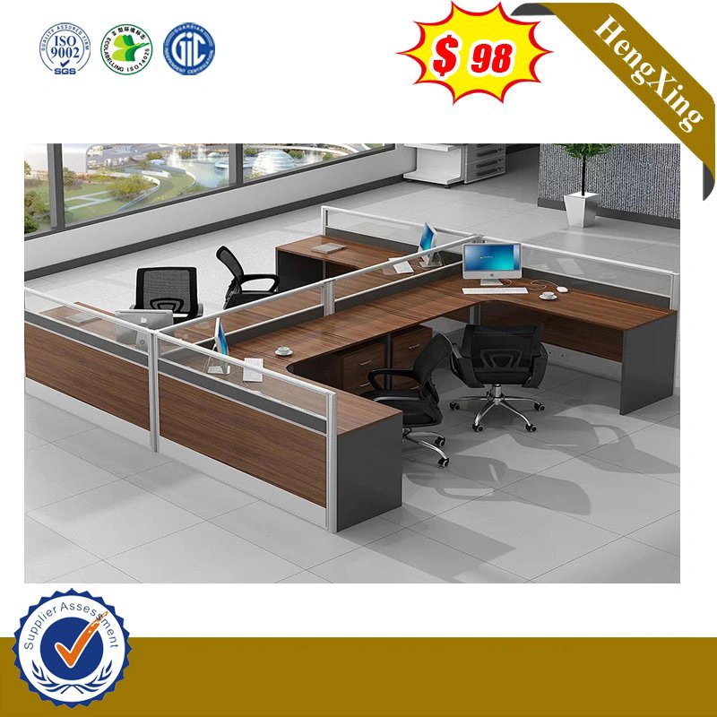 Wooden Call Center Clusters Operative Table Office Workstation