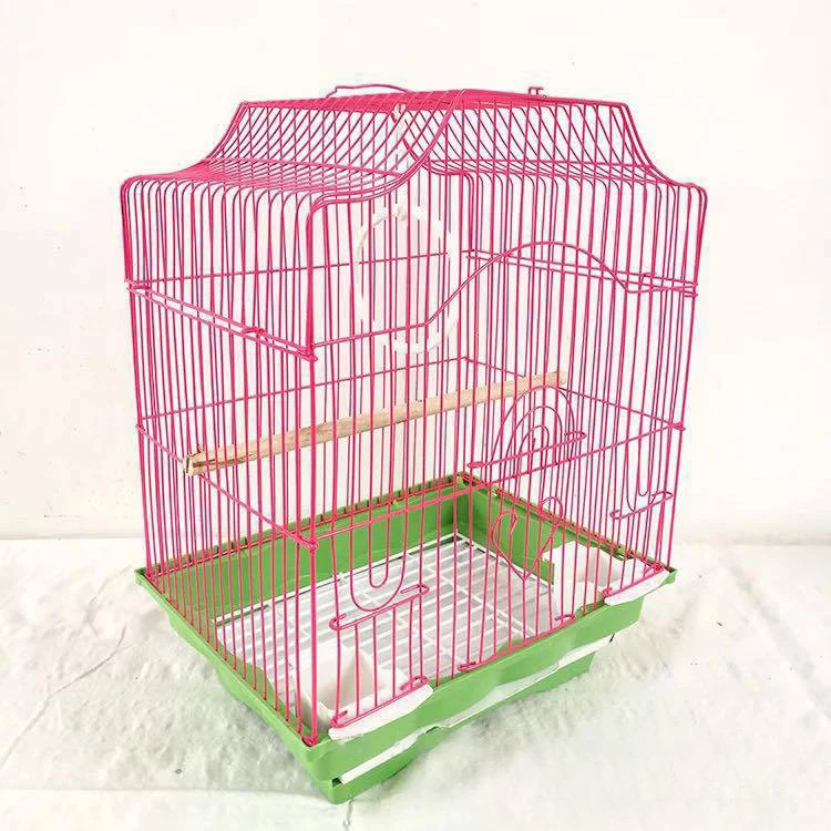 Tc4303-a Wholesale/Supplier Easy Detachable Non-Toxic Hanging Double Feeder Metal Bird Cage