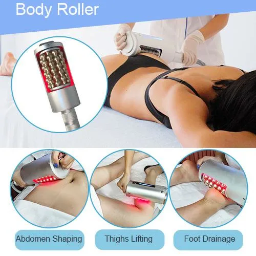 Professionelle Doppel-Griffe Endosphere Roller Tiefe Massage Lymphdrainage Maschine Innere Ball Roller Fettentfernung Mikro-Vibration Roller Balls Haut Straffen