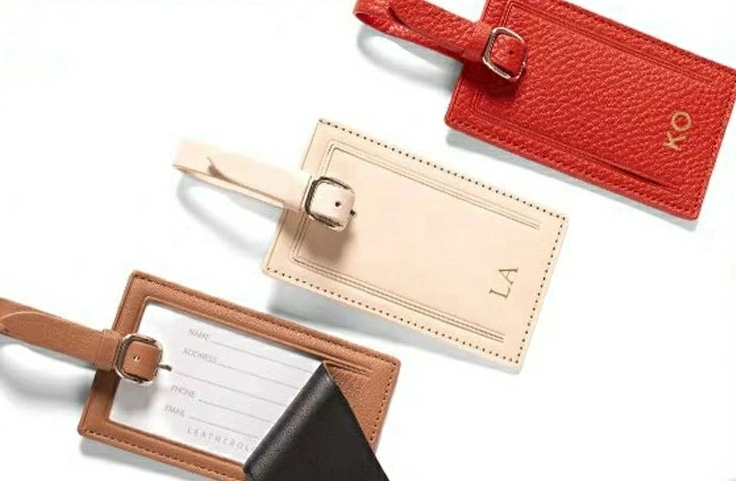 Standard Rectangular Mini PU Travel Luggage Tag