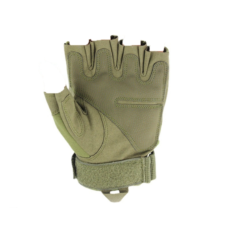 Half Finger Ruber Knuckle Protector Tactical Gloves CS Gloves