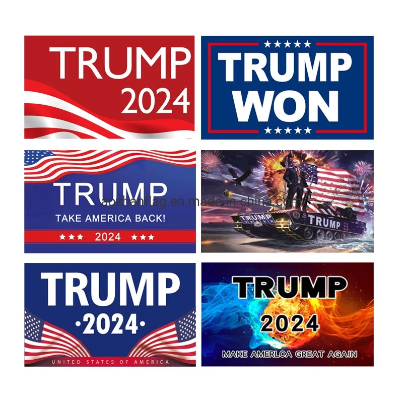 Wholesale/Supplier Custom 3X5 Foot Donald Trump 2024 Flag, Keep America Great Maga Trump Sports Flags Flag Banner