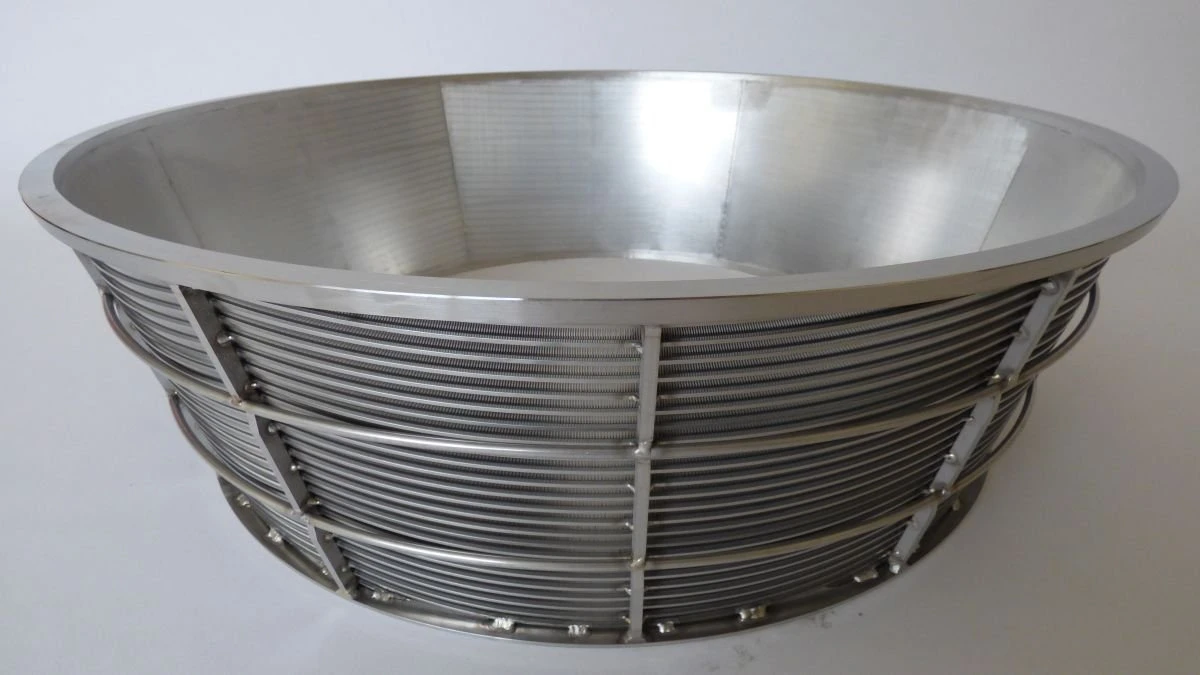 Centrifugal Flange Firm Structure Johnson Wedge Wire Screen Baskets