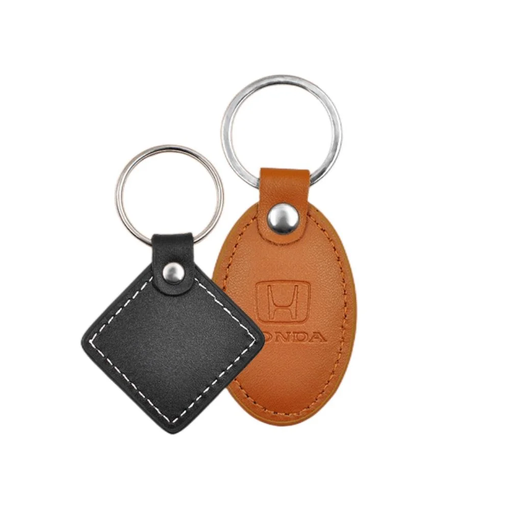 Control de acceso promocional PU Leather RFID Keyfob Tarjeta NFC Keychain