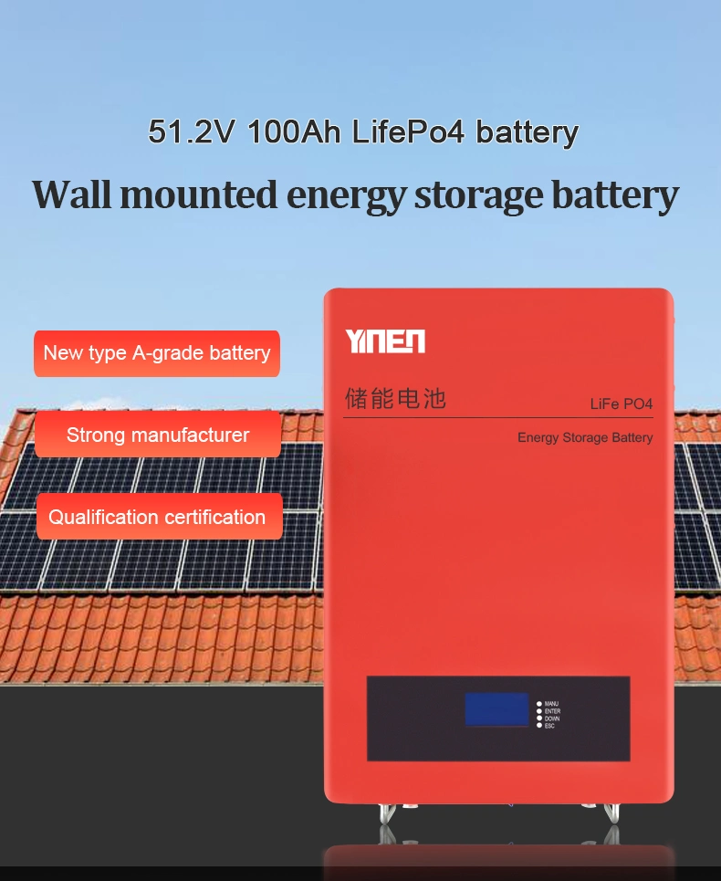 Bateria de montagem em parede 48V 6000 vezes Consumer Electronics 100Ah 200Ah