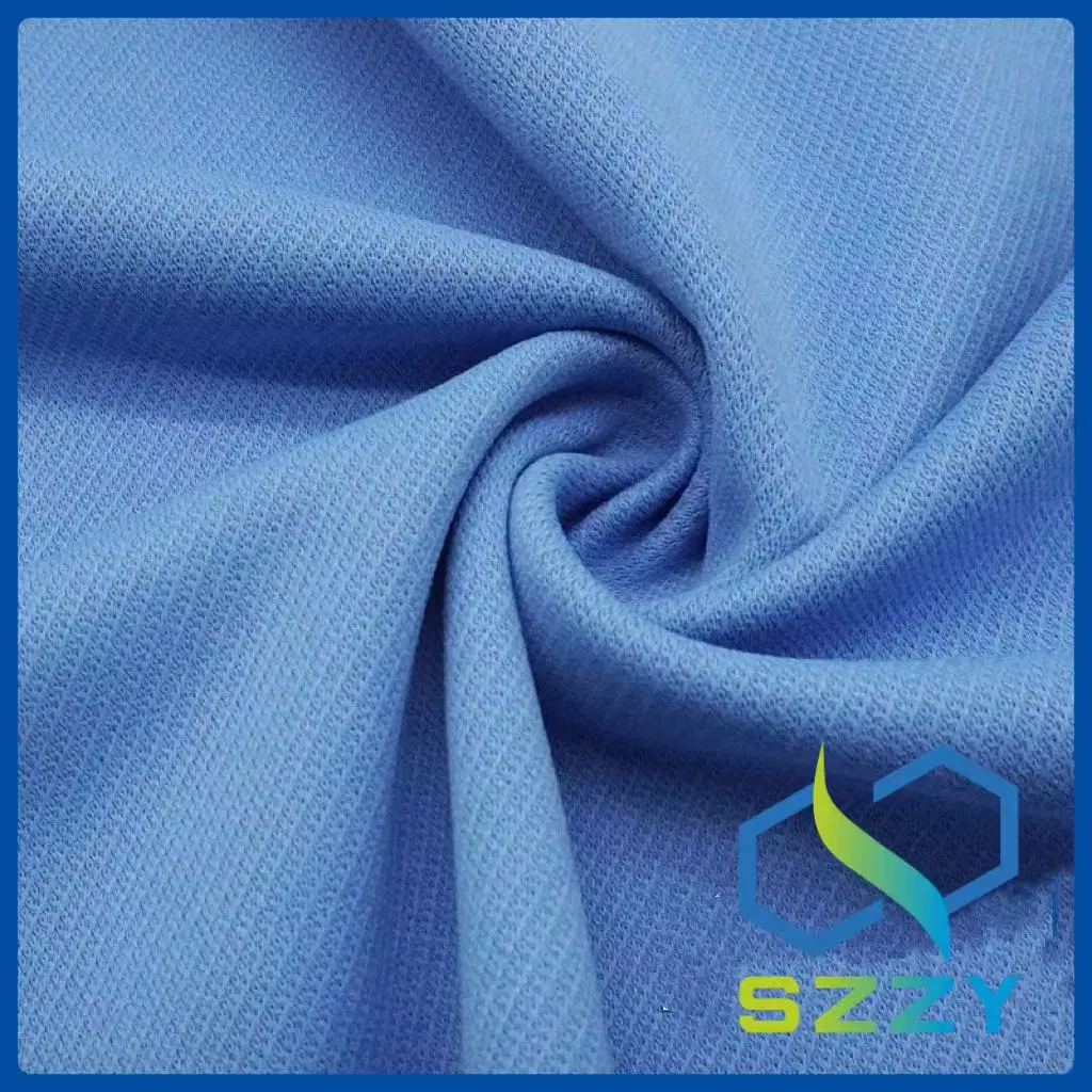 100% Polyester Quick-Drying Single-Side Knitted Undershirt for Sports and Leisure Fabric