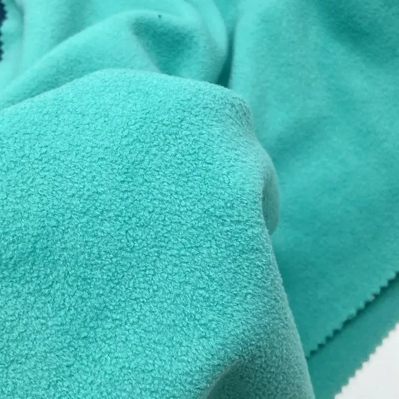 100%Polyester Pure Color Brushed Solid Polar Fleece Fabric