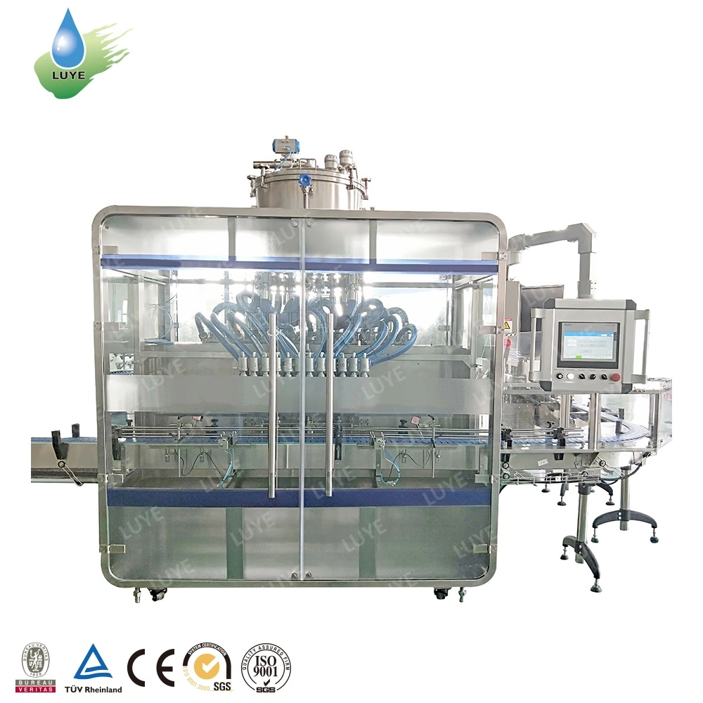 Small Capacity Soybean Oil Packing Line for Pet Bottle Oil Filling Machine with Servo Piston Control